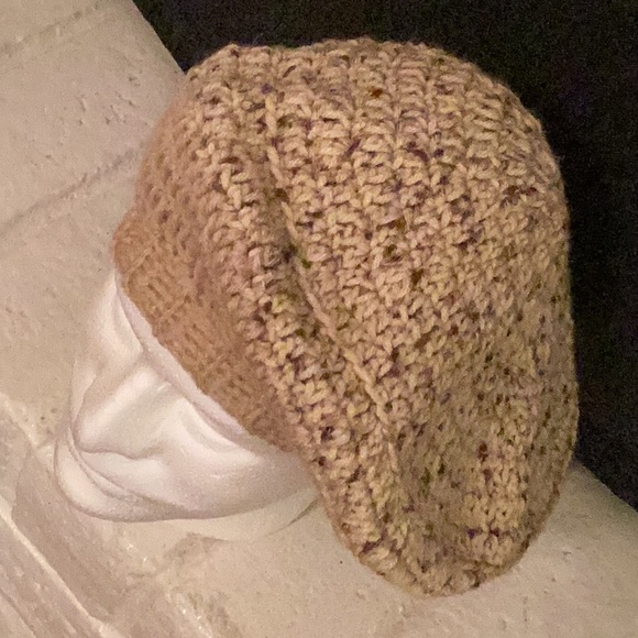 NEW | ✋HANDCRAFTED ❤️ Crocheted 🧶 Bobble Stitch Sweater & Matching Beret - Picture 9 of 11